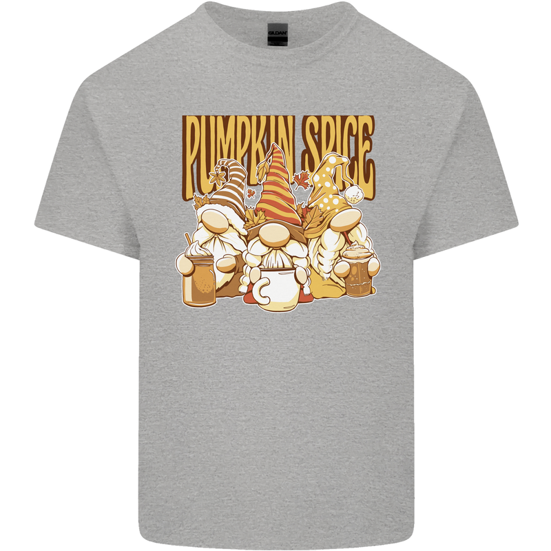 Pumpkin Spice Gnomes Halloween Kids T-Shirt Childrens Sports Grey