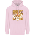 Pumpkin Spice Gnomes Halloween Mens 80% Cotton Hoodie Light Pink