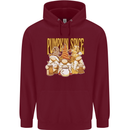 Pumpkin Spice Gnomes Halloween Mens 80% Cotton Hoodie Maroon
