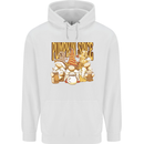 Pumpkin Spice Gnomes Halloween Mens 80% Cotton Hoodie White