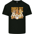 Pumpkin Spice Gnomes Halloween Mens Cotton T-Shirt Tee Top Black