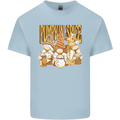 Pumpkin Spice Gnomes Halloween Mens Cotton T-Shirt Tee Top Light Blue