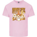 Pumpkin Spice Gnomes Halloween Mens Cotton T-Shirt Tee Top Light Pink