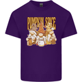 Pumpkin Spice Gnomes Halloween Mens Cotton T-Shirt Tee Top Purple