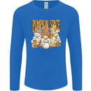 Pumpkin Spice Gnomes Halloween Mens Long Sleeve T-Shirt Royal Blue