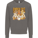 Pumpkin Spice Gnomes Halloween Mens Sweatshirt Jumper Charcoal