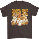 Pumpkin Spice Gnomes Halloween Mens T-Shirt 100% Cotton Dark Chocolate