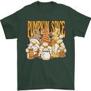Pumpkin Spice Gnomes Halloween Mens T-Shirt 100% Cotton Forest Green