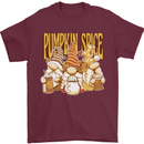 Pumpkin Spice Gnomes Halloween Mens T-Shirt 100% Cotton Maroon