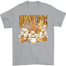 Pumpkin Spice Gnomes Halloween Mens T-Shirt 100% Cotton Sports Grey