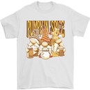 Pumpkin Spice Gnomes Halloween Mens T-Shirt 100% Cotton White