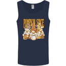 Pumpkin Spice Gnomes Halloween Mens Vest Tank Top Navy Blue