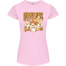 Pumpkin Spice Gnomes Halloween Womens Petite Cut T-Shirt Light Pink