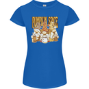 Pumpkin Spice Gnomes Halloween Womens Petite Cut T-Shirt Royal Blue