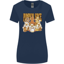 Pumpkin Spice Gnomes Halloween Womens Wider Cut T-Shirt Navy Blue