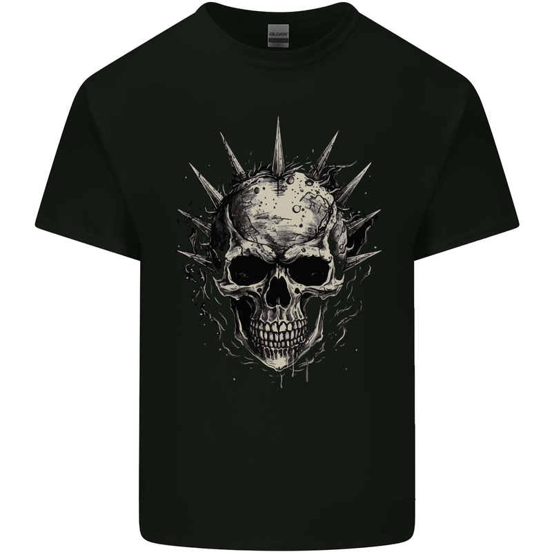 Punk Rock Skull Kids T-Shirt Childrens Black