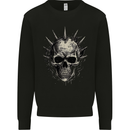 Punk Rock Skull Mens Sweatshirt Jumper Black