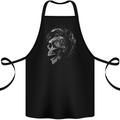 Punk Rock Skull With Tattoos Skull Music Cotton Apron 100% Organic Black