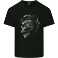 Punk Rock Skull With Tattoos Skull Music Mens Cotton T-Shirt Tee Top Black