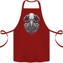 Pure Cthulhu Kraken Mythical Creature Cotton Apron 100% Organic Maroon