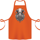 Pure Cthulhu Kraken Mythical Creature Cotton Apron 100% Organic Orange