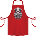 Pure Cthulhu Kraken Mythical Creature Cotton Apron 100% Organic Red
