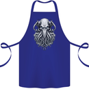 Pure Cthulhu Kraken Mythical Creature Cotton Apron 100% Organic Royal Blue