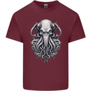 Pure Cthulhu Kraken Mythical Creature Mens Cotton T-Shirt Tee Top Maroon
