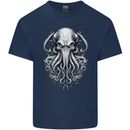 Pure Cthulhu Kraken Mythical Creature Mens Cotton T-Shirt Tee Top Navy Blue