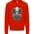 Pure Cthulhu Kraken Mythical Creature Mens Sweatshirt Jumper Bright Red