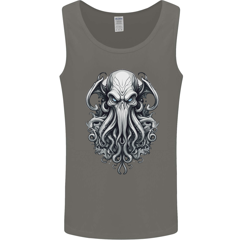 Pure Cthulhu Kraken Mythical Creature Mens Vest Tank Top Charcoal