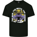 Purple Mothman Mens Cotton T-Shirt Tee Top Black