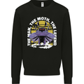 Purple Mothman Mens Sweatshirt Jumper Black