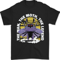 Purple Mothman Mens T-Shirt 100% Cotton Black