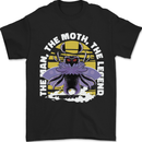 Purple Mothman Mens T-Shirt 100% Cotton Black