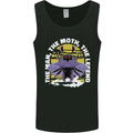 Purple Mothman Mens Vest Tank Top Black