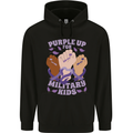 Purple Up for Military Kids Army Brats Childrens Kids Hoodie Black