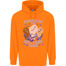 Purple Up for Military Kids Army Brats Childrens Kids Hoodie Orange