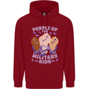Purple Up for Military Kids Army Brats Childrens Kids Hoodie Red