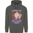 Purple Up for Military Kids Army Brats Childrens Kids Hoodie Storm Grey