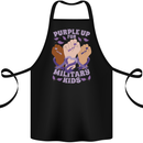 Purple Up for Military Kids Army Brats Cotton Apron 100% Organic Black