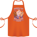 Purple Up for Military Kids Army Brats Cotton Apron 100% Organic Orange