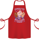 Purple Up for Military Kids Army Brats Cotton Apron 100% Organic Red