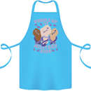 Purple Up for Military Kids Army Brats Cotton Apron 100% Organic Turquoise