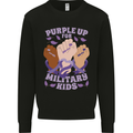 Purple Up for Military Kids Army Brats Kids Sweatshirt Jumper Black