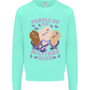 Purple Up for Military Kids Army Brats Kids Sweatshirt Jumper Peppermint