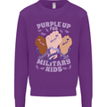 Purple Up for Military Kids Army Brats Kids Sweatshirt Jumper Purple