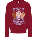 Purple Up for Military Kids Army Brats Kids Sweatshirt Jumper Red