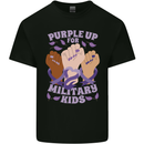 Purple Up for Military Kids Army Brats Kids T-Shirt Childrens Black
