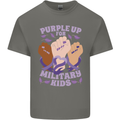 Purple Up for Military Kids Army Brats Kids T-Shirt Childrens Charcoal